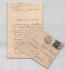 Louis Morel-Retz, dit Stop - Lettre autographe sign&eacute;e adress&eacute;e &agrave; Fernand Hue. Louis Morel-Retz, dit Stop