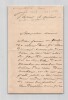 Louis Morel-Retz, dit Stop - Lettre autographe sign&eacute;e adress&eacute;e &agrave; Fernand Hue. Louis Morel-Retz, dit Stop