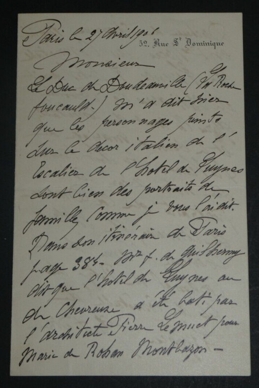 Henri BEAUFFORT- BELLE LETTRE AUTOGRAPHE SIGN&Eacute;E 3 PAGES 1906. Henri BEAUFFORT