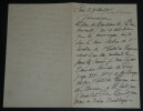 Henri BEAUFFORT- BELLE LETTRE AUTOGRAPHE SIGN&Eacute;E 3 PAGES 1906. Henri BEAUFFORT