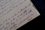 Pierre DE S&Eacute;GUR, &eacute;crivain - CARTE-LETTRE AUTOGRAPHE SIGN&Eacute;E. Pierre de S&eacute;gur