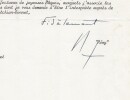 Colonel Remy - Lettre dactylographi&eacute;e sign&eacute;e &agrave; Mr Melchior Bonnet - 1971. Colonel Remy