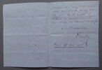 Paul POREL, Acteur et directeur de th&eacute;&acirc;tre - LETTRE AUTOGRAPHE SIGN&Eacute;E. Paul POREL