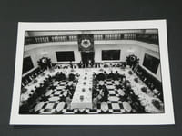Photographie noir et Blanc d'époque années 70 AFP Banquet Famille Royale Danoise