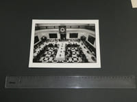 Photographie noir et Blanc d'époque années 70 AFP Banquet Famille Royale Danoise
