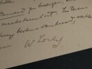Maurice L&Eacute;VY, Ing&eacute;nieur - CARTE AUTOGRAPHE SIGN&Eacute;E EN ALLEMAND, 1896. Maurice L&Eacute;VY