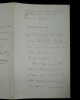 CLAUDIN Gustave - LETTRE AUTOGRAPHE SIGNEE. Gustave Claudin