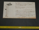 Connaissement Maritime 1834, de Bordeaux &agrave; Bayonne navire les deux Fran&ccedil;ois. 