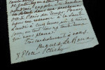 Hugues LE ROUX, &Eacute;crivain - CARTE-T&Eacute;L&Eacute;GRAMME AUTOGRAPHE SIGN&Eacute;E. Hugues LE ROUX