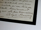Alphonse DUVERNOY - LETTRE DE DEUIL AUTOGRAPHE SIGN&Eacute;E. Alphonse DUVERNOY