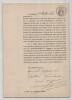 Pouvoir sign&eacute; par Louise Thuillier-Leloir - Collection de 25 auteurs & musiciens. Louise Thuillier-Leloir