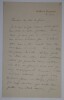 COMBARIEU Jules - LETTRE AUTOGRAPHE SIGN&Eacute;E, REVUE, JANVIER 1901. Jules Combarieu