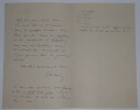 COMBARIEU Jules - LETTRE AUTOGRAPHE SIGN&Eacute;E, REVUE, JANVIER 1901. Jules Combarieu