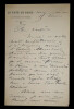 Jules LAFFITTE - Lettre autographe sign&eacute;e, Paris, juin 1902. Jules Laffitte