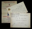 DE GAULLE Pierre - CARTON D'INVITATION CONCERT SPIRITUEL &Agrave; M. ET Mme RISTIC 1948. Pierre DE GAULLE