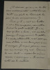 L&eacute;on de TINSEAU - LETTRE AUTOGRAPHE SIGN&Eacute;E "un souvenir plus durable". L&eacute;on de TINSEAU