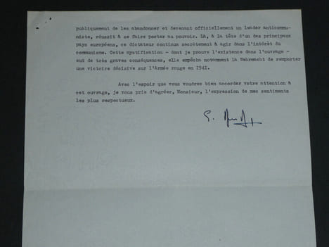 Gabriel ARANDA - LETTRE DACTYLOGRAPHIÉE SIGNÉE & CARTE DE VŒUX AUTOGRAPHE SIGNÉE - 1962/1963. Gabriel ARANDA