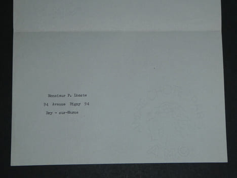 Gabriel ARANDA - LETTRE DACTYLOGRAPHIÉE SIGNÉE & CARTE DE VŒUX AUTOGRAPHE SIGNÉE - 1962/1963. Gabriel ARANDA