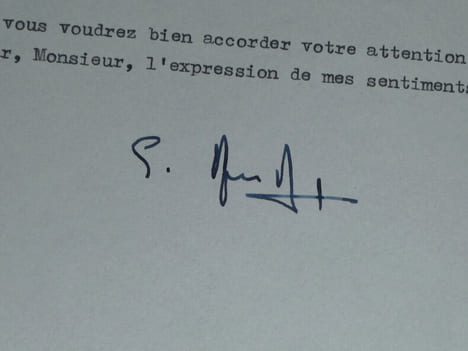 Gabriel ARANDA - LETTRE DACTYLOGRAPHIÉE SIGNÉE & CARTE DE VŒUX AUTOGRAPHE SIGNÉE - 1962/1963. Gabriel ARANDA