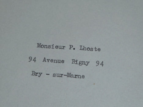 Gabriel ARANDA - LETTRE DACTYLOGRAPHIÉE SIGNÉE & CARTE DE VŒUX AUTOGRAPHE SIGNÉE - 1962/1963. Gabriel ARANDA