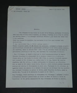 Gabriel ARANDA - LETTRE DACTYLOGRAPHIÉE SIGNÉE & CARTE DE VŒUX AUTOGRAPHE SIGNÉE - 1962/1963