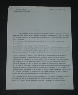 Gabriel ARANDA - LETTRE DACTYLOGRAPHIÉE SIGNÉE & CARTE DE VŒUX AUTOGRAPHE SIGNÉE - 1962/1963. Gabriel ARANDA