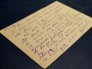 CARTE POSTALE AUTOGRAPHE SIGN&Eacute;E &Agrave; Marcel MATHOT. Gr&eacute;goire APOSTOLI
