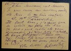 CARTE POSTALE AUTOGRAPHE SIGN&Eacute;E &Agrave; Marcel MATHOT. Gr&eacute;goire APOSTOLI