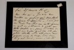 LETTRE AUTOGRAPHE SIGN&Eacute;E, PARIS, 1886. LENEPVEU Charles