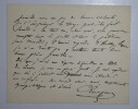 LETTRE AUTOGRAPHE SIGN&Eacute;E, PARIS, 1886. LENEPVEU Charles