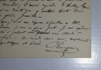 LETTRE AUTOGRAPHE SIGN&Eacute;E, PARIS, 1886. LENEPVEU Charles
