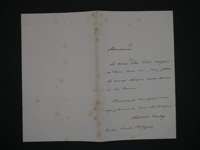 Achille FOULD, Banquier - LETTRE AUTOGRAPHE SIGNÉE