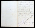 Oscar DE LAGOAN&Egrave;RE, Compositeur - LETTRE AUTOGRAPHE SIGN&Eacute;E. Oscar DE LAGOAN&Egrave;RE