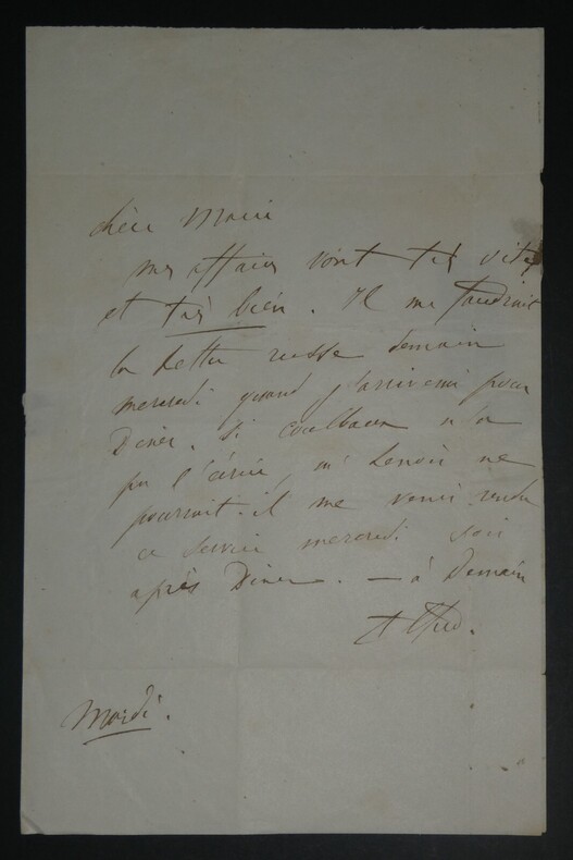 (Comte) Alfred DE FALLOUX - LETTRE AUTOGRAPHE SIGN&Eacute;E &Agrave; Marie DE FALLOUX, 1859. Alfred DE FALLOUX