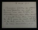 LETTRE AUTOGRAPHE SIGN&Eacute;E, 1913. Th&eacute;odore Lack