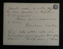 LETTRE AUTOGRAPHE SIGN&Eacute;E, 1913. Th&eacute;odore Lack