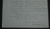 Jean-Auguste BALLANDE - LETTRE AUTOGRAPHE SIGN&Eacute;E, AUTOUR DE MOLI&Egrave;RE, 1876. Jean-Auguste-Hilarion BALLANDE