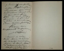 Jules LAFFITTE - Lettre autographe sign&eacute;e, Paris, 21 mars 1902. Jules Laffitte