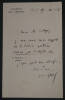Yves GUYOT - Lettre autographe sign&eacute;e sur l'imp&ocirc;t sur le revenu, 1886, Paris. Yves GUYOT