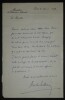 MARIE Andr&eacute;- LETTRE AUTOGRAPHE SIGN&Eacute;E, MINIST&Egrave;RE EDUCATION NATIONALE, PARIS 1953. Andr&eacute; Marie