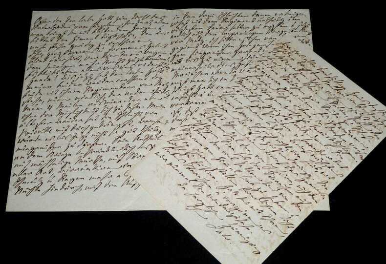 CHARLOTTE VON COSEL DITE LOLA LETTRE AUTOGRAPHE SIGNEE 16 AOUT 1870 DE 6 PAGES. Charlotte Von Cosel