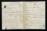 Emilien PACINI, Libr&eacute;ttiste - LETTRE AUTOGRAPHE SIGN&Eacute;E, 1850. Emilien PACINI