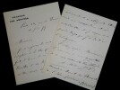 LETTRE AUTOGRAPHE SIGN&Eacute;E, PARIS 1879. MADIER de MONTJAU No&euml;l Alfred