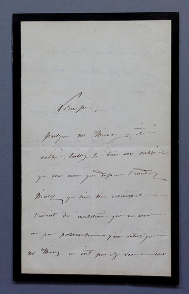 Marie FAVART, Actrice fran&ccedil;aise - LETTRE AUTOGRAPHE SIGN&Eacute;E. Marie FAVART