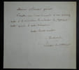 LETTRE AUTOGRAPHE SIGNEE, JOURNAL "Le national". Jean-Fran&ccedil;ois Desbuards