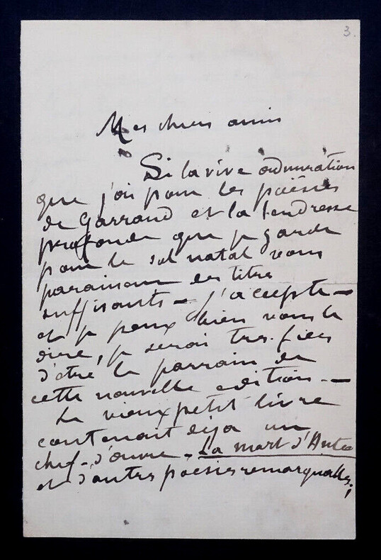 Paul MOUNET, Acteur - BELLE LETTRE AUTOGRAPHE SIGN&Eacute;E 2 PAGES 8 OCTOBRE 1889. Paul MOUNET