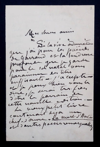 Paul MOUNET, Acteur - BELLE LETTRE AUTOGRAPHE SIGN&Eacute;E 2 PAGES 8 OCTOBRE 1889. Paul MOUNET