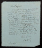 Alexandre Honor&eacute; Ernest CADET - TELEGRAMME AUTOGRAPHE &Agrave; "Pierre" LAUGIER, 1890. Alexandre Honor&eacute; Ernest Coquelin (dit Coquelin cadet)