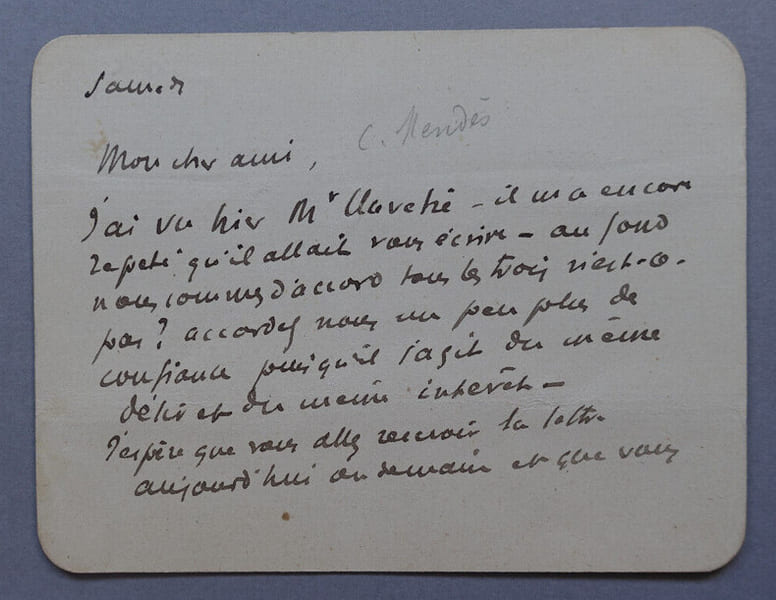 Maurice DE F&Eacute;RAUDY, Com&eacute;die-Fran&ccedil;aise - CARTE-LETTRE AUTOGRAPHE SIGN&Eacute;E. Maurice DE F&Eacute;RAUDY