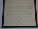 Arthur BERN&Egrave;DE, Romancier - LETTRE AUTOGRAPHE SIGN&Eacute;E DE DEUIL, Paris, 1911. Arthur BERN&Egrave;DE